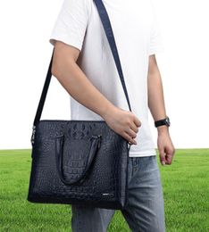 Briefcases Leather Business Men039s Briefcase Alligator Male Fashion Shoulder Bag Men Messenger Casual Tote Computer4375043