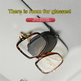 Car Sun Visor Glasses Holder Automobiles Parts Frame Auto Fastener Clip Glasses Ticket Document Holder For Bmw Accessories