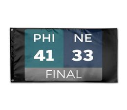 Personalized PHI 41 NE 33 Logo Funny Flag 3x5 ft Flag 3x5ft Printing Polyester Club Team Sports Indoor With 2 Brass Grommets6332654