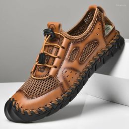 Casual Shoes Sneakers For Men Summer 2024 Breathable Mesh High Quality Outdoor Antiskid Walking Comfort Sandals