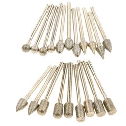Grit Burr Set Drill Bits Set For Dremel Rotary Tools Grinding Abrasive Grinding Set Accessories Tools 3*6mm