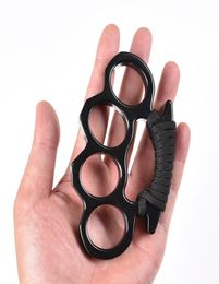 Four Fingers Brand ARIVAL Hard alloy Black KNUCKLES DUSTER BUCKLE Male and Female Selfdefense Knuckle clasp TT038553675