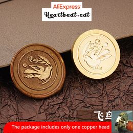Wax Seal Stamp Bird/Rabbit/Dove of Peace Fire Paint Stamp Head For Cards Envelopes Wedding Invitations Scrapbooking