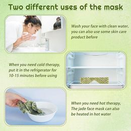 Natural Jade Stone Gua Sha Roller Eyes Mask Relax Face Eye Body Back Massage For Facial Lifting Devices Beauty Health Care Tools