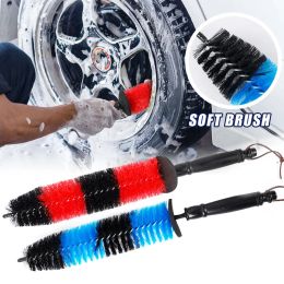 Car Wheel Detailing Brush Wheel Hub Engine washing Brushes Tool Car Microfiber Tyre Cleaning Tools Car Wash Accessories