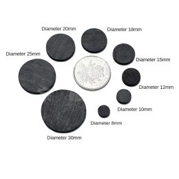 10pcs Self Adhesive Magnetic 15x2mm 25x2mm 30x1mm Round Rubber Flexible Small Sticky Magnets Disc for Crafts Hobby and Fridge