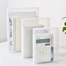 A4 Document Storage Box Desktop Office Test Paper Storage Certificate Storage Box Transparent Data Sorting File Box