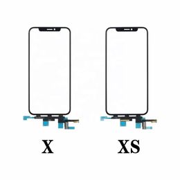 Touch Screen + OCA Glue For iPhone X Xs Max XR 11 12 Pro Digitizer Front Glass Lens Panel Repairing Touch Glass With OCA Glue