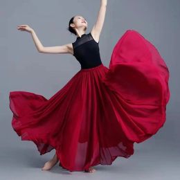 Classical Dance Practise Skirts for Women Large Swing Fashionable Art Practise Flamenco Long Skirt Dance Costumes Adult