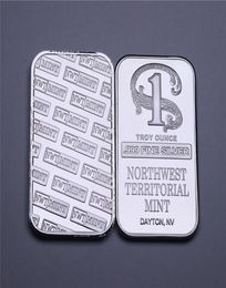 1 TROY OUNCE 999 FINE SILVER BULLION BAR NORTHWEST TEERITORIAL MINT SILVER BAR SilverPlated Brass No Magnetism3302612