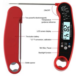 Practical Portable Oil Thermometer Instant Read Bottle Opening Plastic Sensitive Handheld Probe Food Temperature Tester
