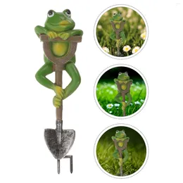 Garden Decorations Cartoons Crafts Yard Frog Decor Outdoor Statue Decorative Resin Figurine