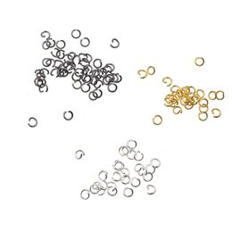 50g Jump Opened Rings For Jewellery Making Handwork Metarial In Bulk Silver Gold Gun Black 1mm Thick Split Ring Diy Findings