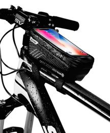 Bike Bag Phone Front Bag Bicycle Frame Cycling Bag Waterproof Phone Holder Touch Sn Bicycle Accessories Top Tube Bags8812463
