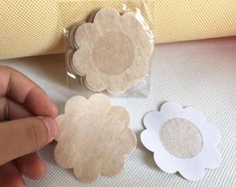 Factory 20000pcs5pairspack Womens Sexy Disposable Cubrepezon Nipple Cover Patch Breast Nipple Pad Petals6083745