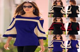 Casual Bat Sleeve Blouse Women Spring New Sexy Off Shoulder Women Shirts Office Ladies Tops Loose Blouses Blusas Femininas4153422