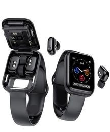 Newest 2 in 1 Smart watch with Earbuds Wireless TWS Earphone X5 Headphone Heart Rate Monitor Full Touch Screen Music Fitness Smart3616627