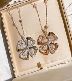 S925 Sterling Silver Fiorever series Necklace earrings set Microstudded Pendant European and American Style Rotating Windmill Cla8729000