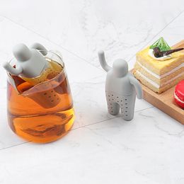 Tea Infuser Silicone Tea Ball Strainer Bag Leaf Filter Diffuser Device Brewing Making Cute Mister teapot Herbal Spice Tools Hot