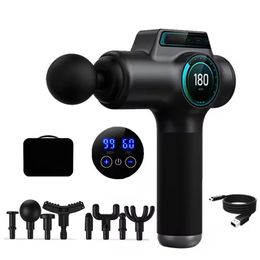 Massage Gun High Frequency Muscle Relax Back Foot Body Relaxation Athlete Electric Massager with Portable Bag 240411