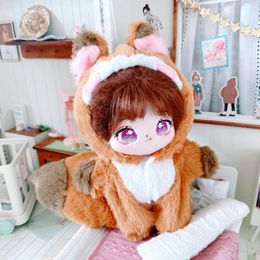 New Handmade Plush Bear Rabbit Sheep Jumpsuits For 20cm Kpop Doll Clothes Clothing Outfits Cosplay Suit Fans Gift Collection