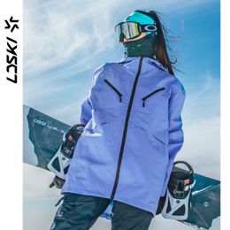 LDSKI Ski Jackets Women Men Snowboard Winter Hoodies Large Capacity Pocket Warm Waterproof Windproof Outdoor Sports Extreme