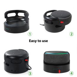 Rechargeable Battery Base for Echo Dot 3rd Gen Make Your Alexa Smart Speaker Portable Large Capacity Battery Pack Black White