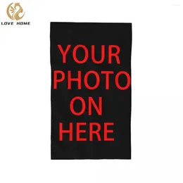 Towel Family Pets Custom DIY Logo Face Customized Po Print Breathable Cotton Pool Towels