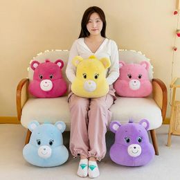 Blankets Cartoon Plush Bear Cute Back Pillow 3-in-1 Throw Blanket Air Conditioning Multifunctional Sofa Bed Head Cushion