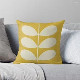 Pillow Orla Kiely Multi Stem Yellow White Pattern Design Throw Cover Luxury Sofa