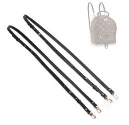 1 set genuine leather bag straps replacement match to Palm Springs mini backpack3097037