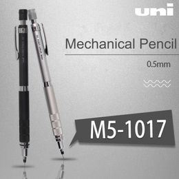 UNI Kuru Toga Mechanical Pencil M5-1017 Metal Grip Lead Core Automatic Rotating Sketch Hand Drawing Pencil 0.5mm School Supplies
