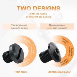 2Pcs Universal M10*1.25 Mirror Hole Plug Screw Bolt For Suzuki DL1000 V-Strom DL650 GSX-S 1000 Street Triple Tiger Suzuki DRZ400