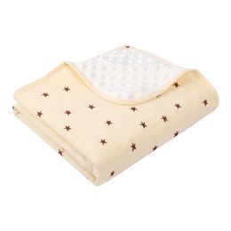 Newborn Quilts Crib Blanket Baby Wrap Blanket Receiving Wrap Infant 0-12M Stroller Bedding Breathable Swaddle Blanket