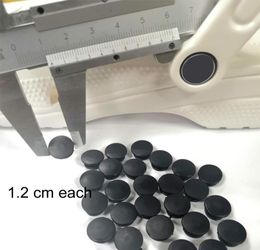 100pcs plastic button black buckles parts accessories fit for DIY sandals shoes shoe Charms 12 cm5388529