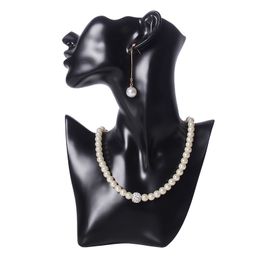 Resin Mannequin Necklace Earrings Holder Head Bust Stand Model Shop Retailer Counter Jewelry Organizer Necklace Display