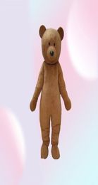 2020 Discount factory brown colour plush teddy bear mascot costume for adults to wear for 8705278