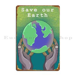 Go Green Concept Metal Signs Plaques Funny Cinema Designs Pub Plates Tin Sign Poster