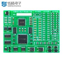 DIY Kit Electronic Circuit Class 19 Components LQFP44 LQFP64 Electronic Chip PCB Patch Welding Exercise Board Kit