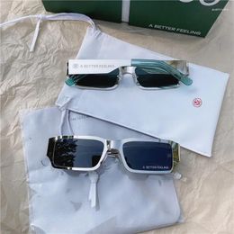Sunglasses Neutral Resin Hip-hop UV400 Full Frame Sheet Material Eyeglass Harmful Obstruction Of Ultraviolet Rays