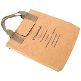 Dinnerware Outdoor Bang Paper Bag Ice Pack Office Lunch Cooler Special Kraft Bento Carrying