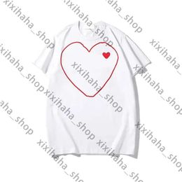 Play Designer Men's T Shirts Heart Badge Brand Fashion Women's Short Sleeve Cotton Top POLO Shirt Clothing 605 Cdgs shirt