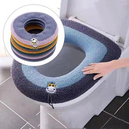 Toilet Seat Covers Warm Cover Protective Sleeve Universal Washable WC Ring Mat Soft Calf Pad Home Bathroom