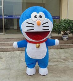 2017 new Big Head Mechanical Cat of Doraemon Mascot Costume Halloween Fancy Dress6585181