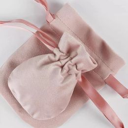 Jewelry Pouches 5/10pcs Velvet Drawstring Bag Pouch String Sachet For Organizers Gift Small Packaging Candy Storage Supply Gifts