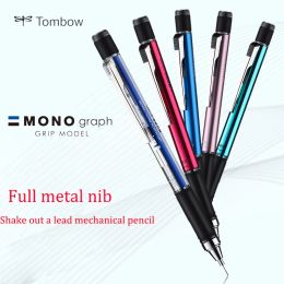 Pencils TOMBOW MONO GRAPH GRIP low center of gravity shakeout leadcore vibration mechanical pencil DPA141 all metal nib 0.5 mm