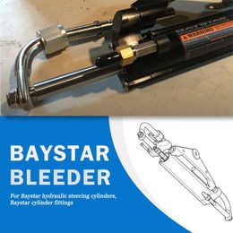 Marine Bleeder Tee Kit Replaces for SeaStar 3004.6439 HF4202 Fit for All Baystar Cylinders Yacht Boat (2 Per Kit)