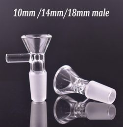 10mm 14mm 18mm male female Thick Bowl Piece for Glass Bong slides Funnel Bowls Pipes smoking bowls heady oil rigs pieces accessori7134203