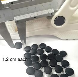 100pcs plastic button black buckles parts accessories fit for DIY sandals shoes shoe Charms 12 cm8591993