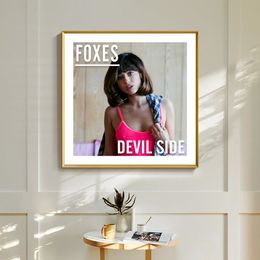 Foxes All I Need Music Album Cover Poster Canvas Art Print Home Decor Wall Painting ( No Frame )